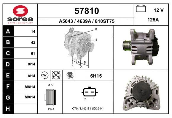 Alternateur EAI 57810