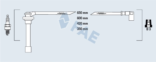 Kit de câbles d'allumage FAE 85860