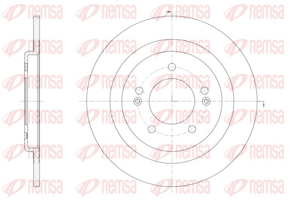 Disque de frein REMSA 61438.00