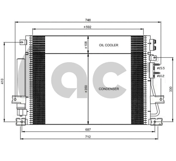Condenseur, climatisation ACR 300707