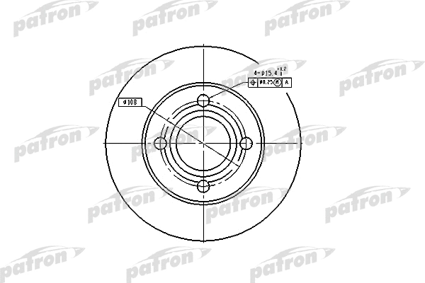 Disque de frein PATRON PBD1543