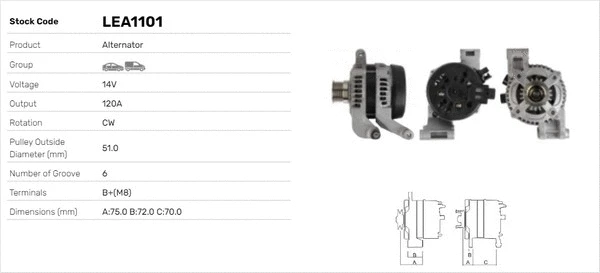Alternateur LUSA LEA1101