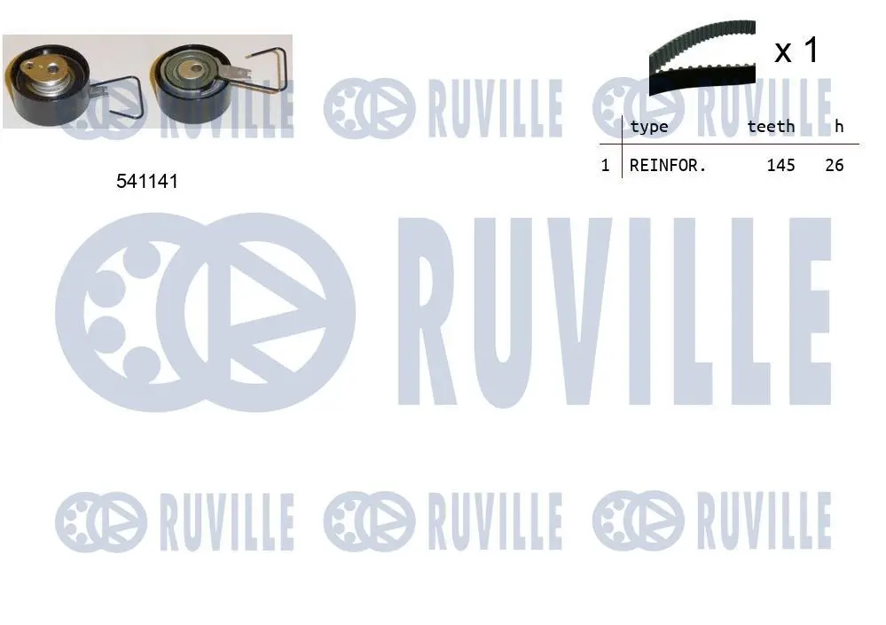 Kit de courroie crantée RUVILLE 550154