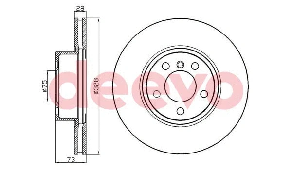 Disque de frein DEEVO BD35780