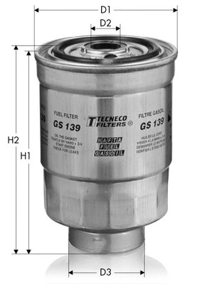 Filtre à carburant TECNECO FILTERS GS139
