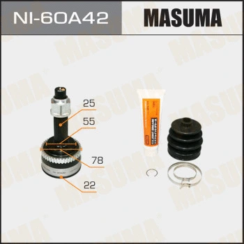 Jeu de joints, arbre de transmission MASUMA NI-60A42