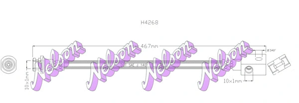 Flexible de frein KAWE H4268