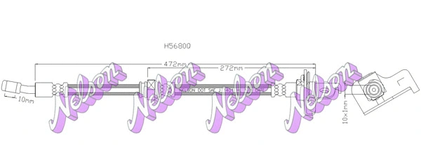 Flexible de frein KAWE H5680Q