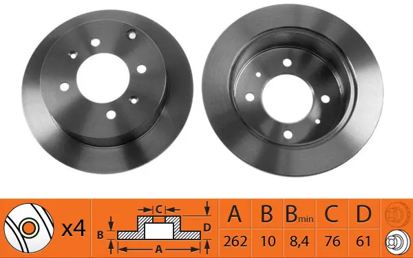 Disque de frein SB BR11110