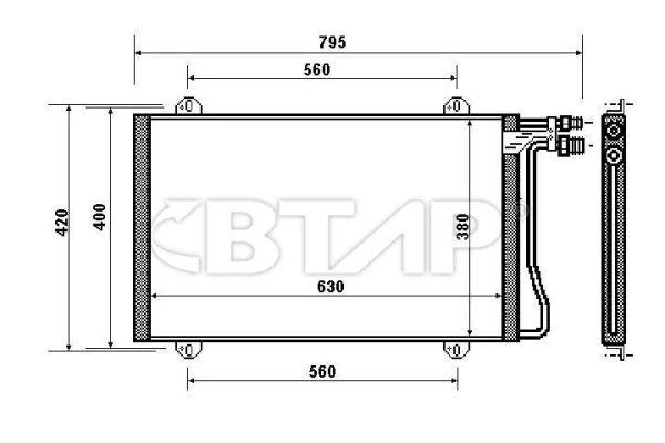 Condenseur, climatisation BTAP BMC819-007