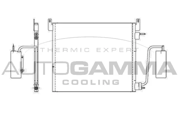 Condenseur, climatisation AUTOGAMMA 105020