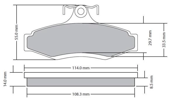 Kit de plaquettes de frein, frein à disque FREMAX FBP-1684