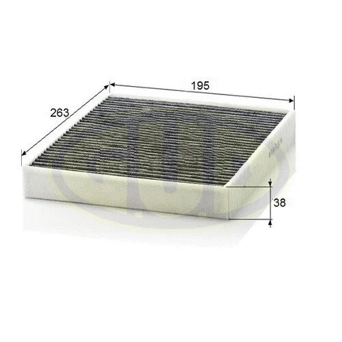Filtre, air de l'habitacle G.U.D. GCF27009C