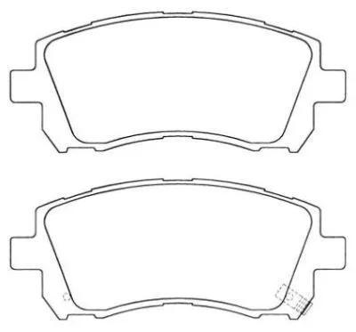 Kit de plaquettes de frein, frein à disque AISIN ASN-2040