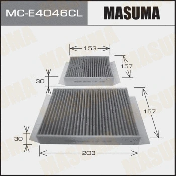 Filtre, air de l'habitacle MASUMA MC-E4046CL