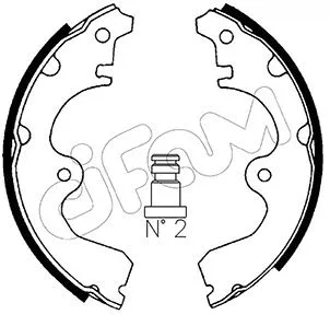 Jeu de mâchoires de frein CIFAM 153-425
