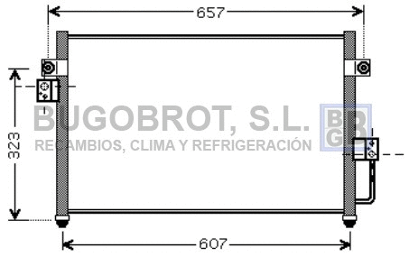 Condenseur, climatisation BUGOBROT 62-HY5134