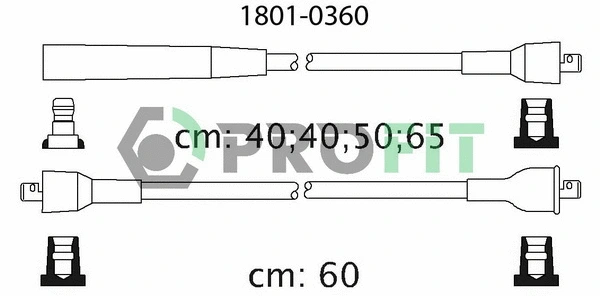 Kit de câbles d'allumage PROFIT 1801-0360