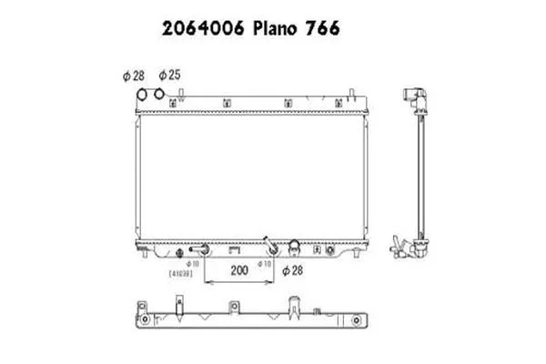 Radiateur, refroidissement du moteur ORDONEZ 2064006