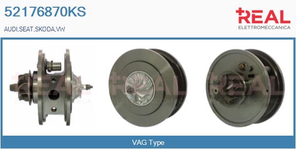 Groupe carter, turbocompresseur REAL 52176870KS