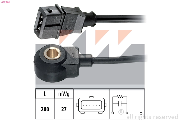 Capteur de cognement KW 457 061