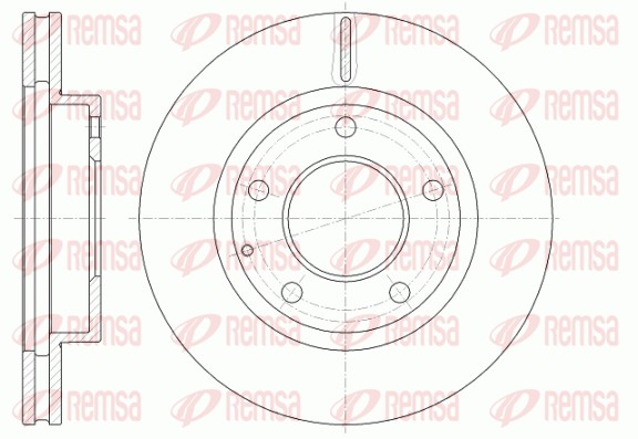 Disque de frein REMSA 6841.10