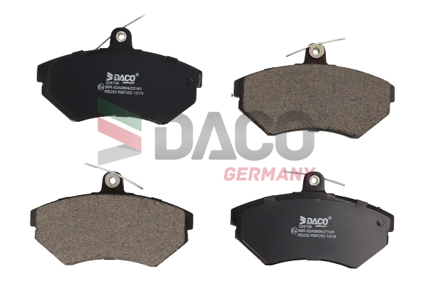 Kit de plaquettes de frein, frein à disque DACO Germany 324739
