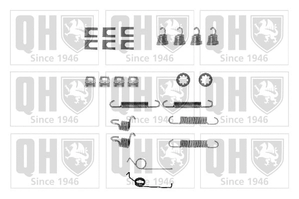 Kit d'accessoires, mâchoire de frein QUINTON HAZELL BFK208