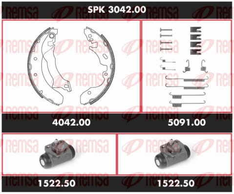 Kit de freins, freins à tambours REMSA SPK 3042.00