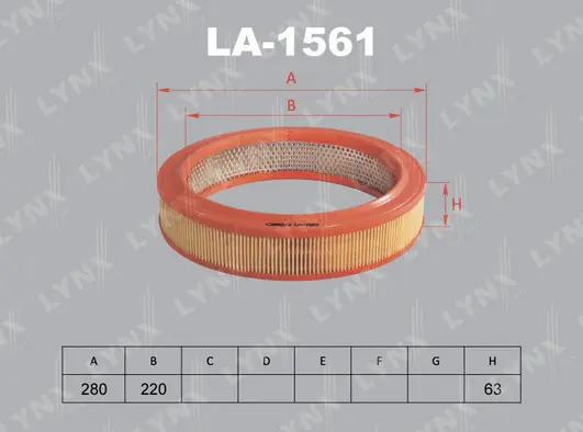 Filtre à air LYNXAUTO LA-1561