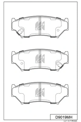 Kit de plaquettes de frein, frein à disque MK Kashiyama D9019MH