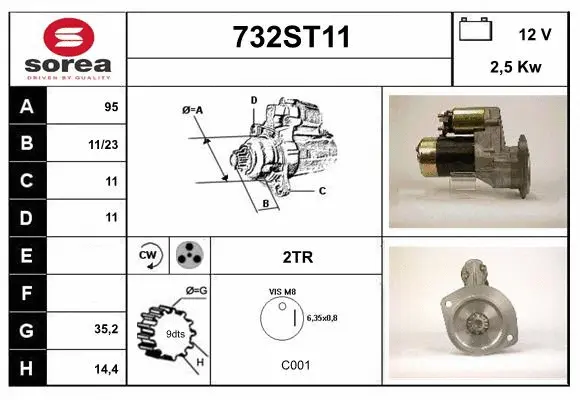 Démarreur STARTCAR 732ST11