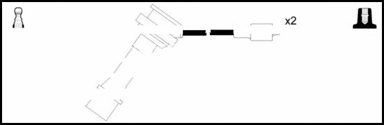 Kit de câbles d'allumage LEMARK HOES924