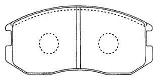 Kit de plaquettes de frein, frein à disque AISIN D1N011