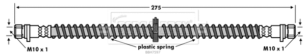 Flexible de frein BORG & BECK BBH7597