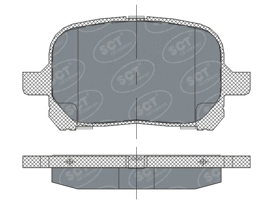 Kit de plaquettes de frein, frein à disque SCT - MANNOL SP 274 PR