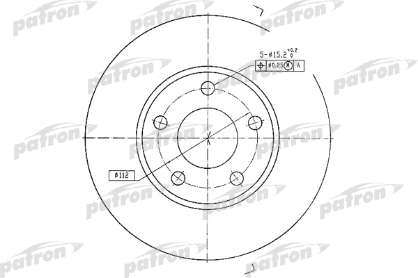 Disque de frein PATRON PBD2626