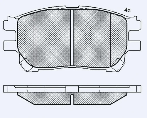 Kit de plaquettes de frein, frein à disque Technika 01767B
