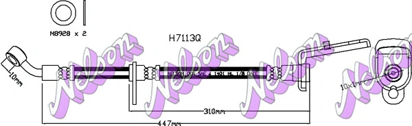 Flexible de frein KAWE H7113Q