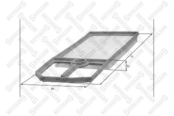 Filtre à air STELLOX 71-01619-SX