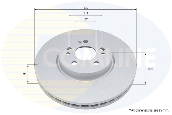Disque de frein COMLINE ADC5110V