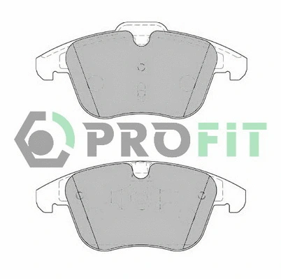 Kit de plaquettes de frein, frein à disque PROFIT 5000-1897