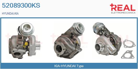 Turbocompresseur, suralimentation REAL 52089300KS