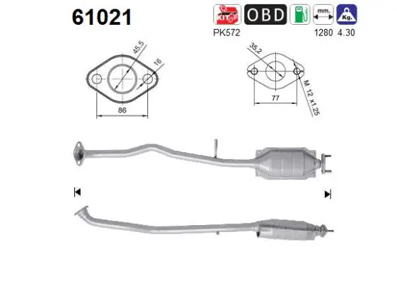 Catalyseur AS 61021