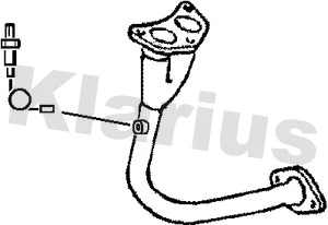 Tuyau d'échappement KLARIUS 301007