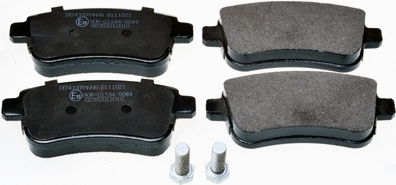 Kit de plaquettes de frein, frein à disque DENCKERMANN B111021