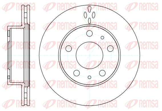 Disque de frein REMSA 61204.10