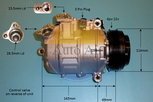 Compresseur, climatisation AUTO AIR GLOUCESTER 14-9152P