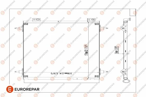 Condenseur, climatisation EUROREPAR 1618100480