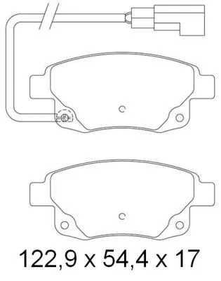 Kit de plaquettes de frein, frein à disque NAKATA NKF 1258P